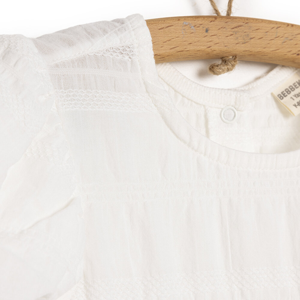 WHITE FLOWER Elbise Kız Bebek