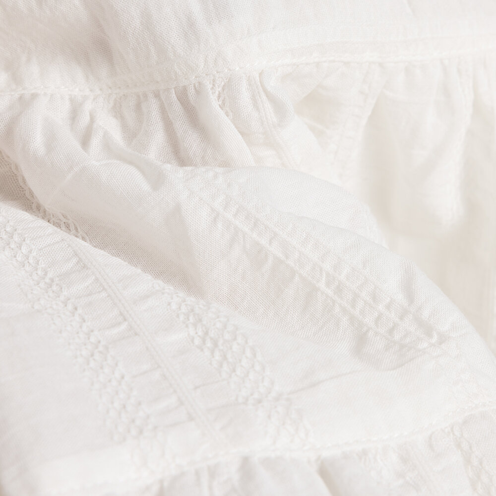 WHITE FLOWER Elbise Kız Bebek