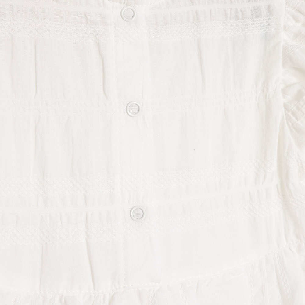 WHITE FLOWER Elbise Kız Bebek
