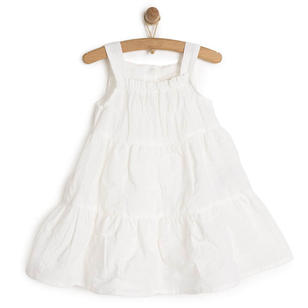 WHITE FLOWER Elbise Kız Bebek