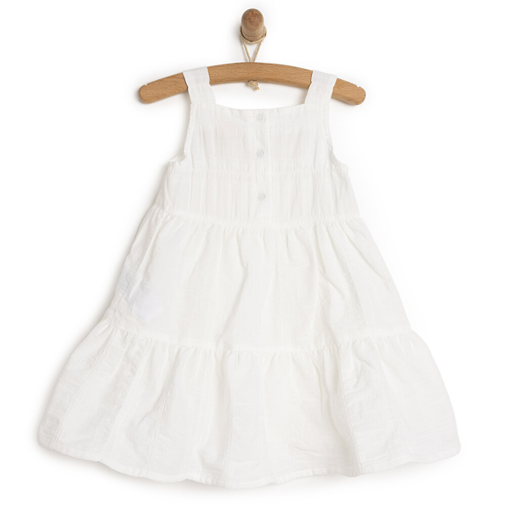 WHITE FLOWER Elbise Kız Bebek