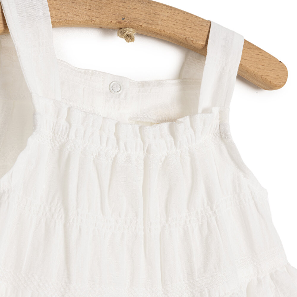 WHITE FLOWER Elbise Kız Bebek