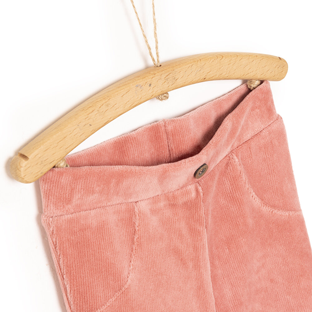 Kız Bebek Tayt İki İplik Winter Fairytale Düğmeli Açık Pembe