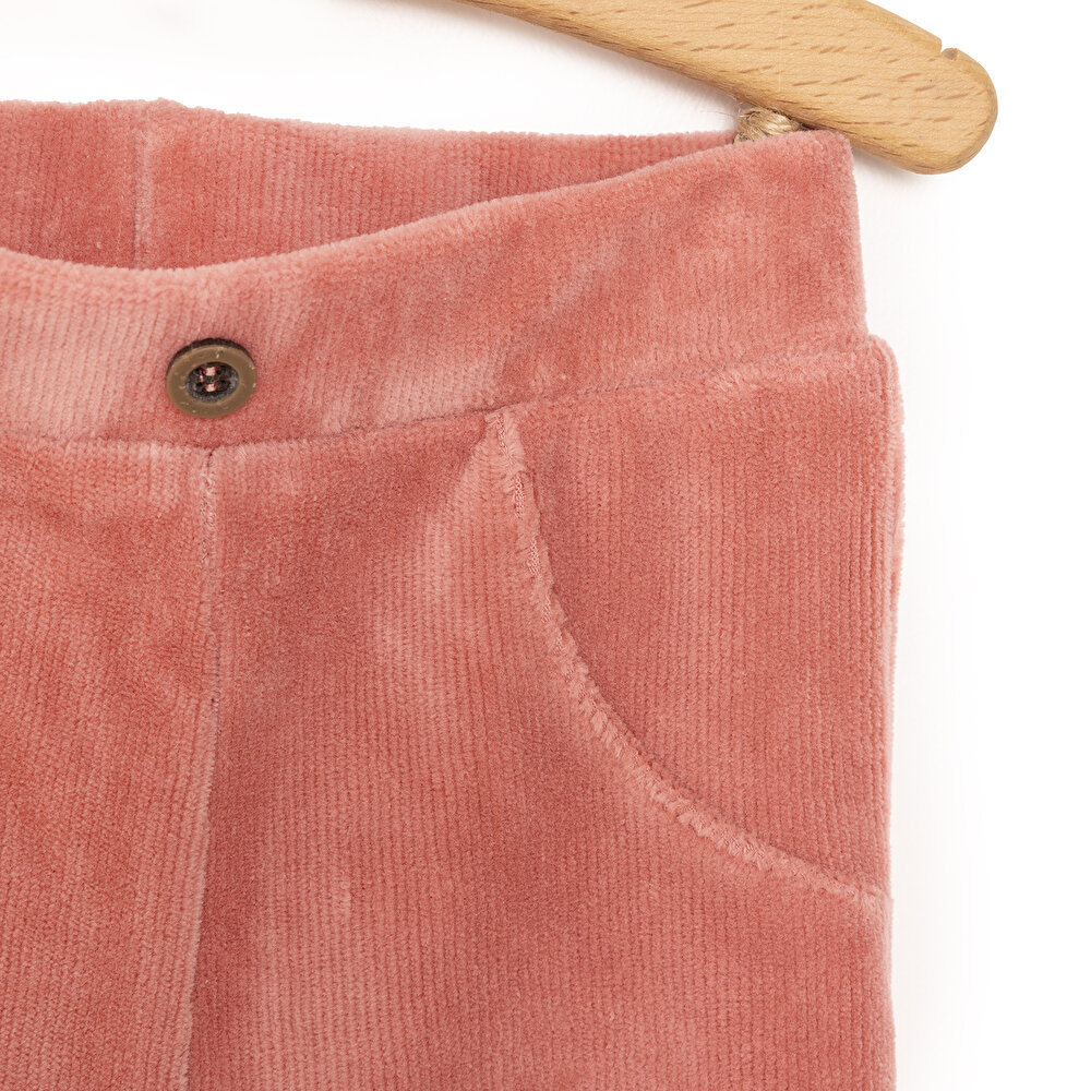 Kız Bebek Tayt İki İplik Winter Fairytale Düğmeli Açık Pembe