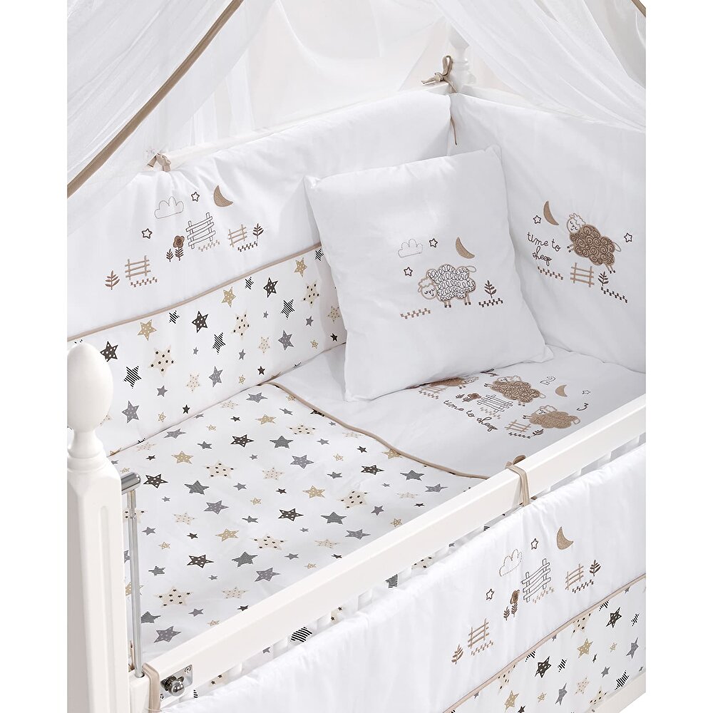 Woody Anne Yanı Ahşap Sallanır ve Asansörlü Beşik Beşik 60x120 cm