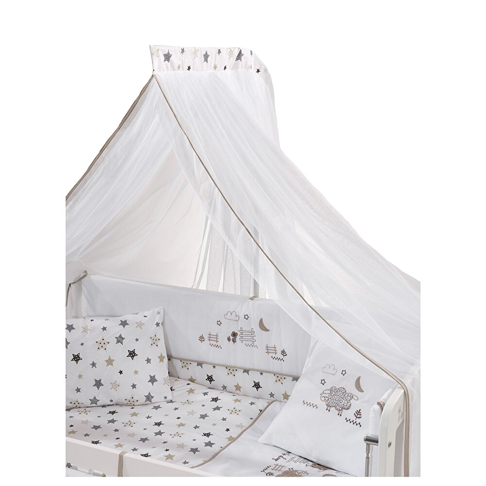 Woody Anne Yanı Ahşap Sallanır ve Asansörlü Beşik Beşik 60x120 cm