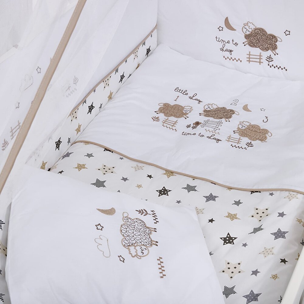 Woody Anne Yanı Ahşap Sallanır ve Asansörlü Beşik Beşik 60x120 cm