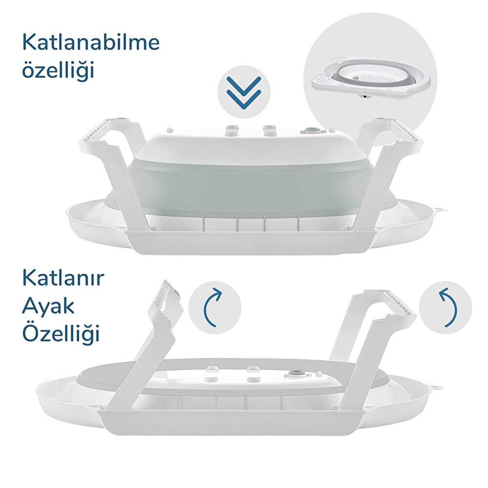 3’lü Katlanabilir Küvet Set