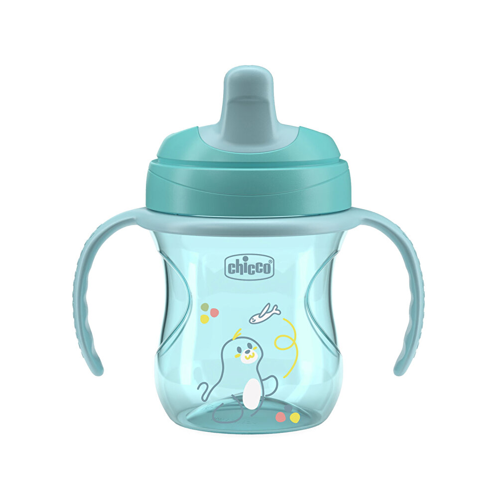 Yarı Yumuşak Uçlu Alıştırma Bardağı 6+ Ay 200 ml Erkek