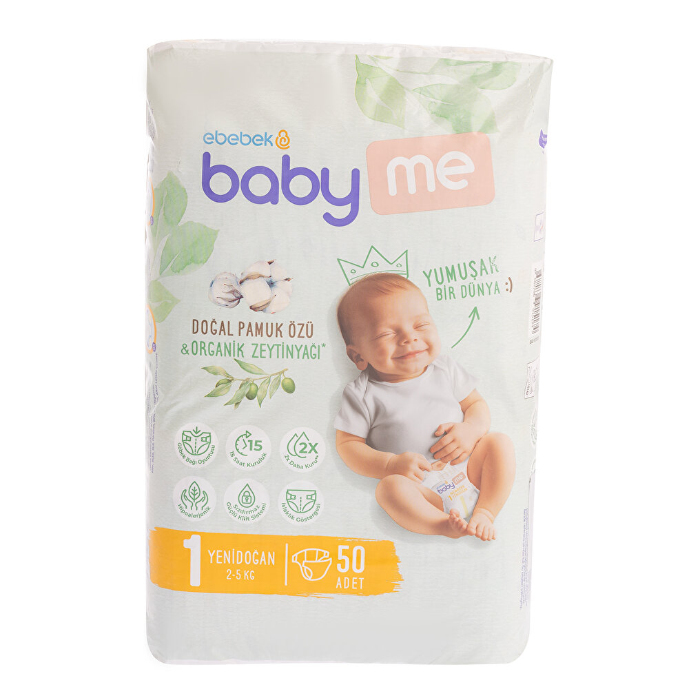 Yenidoğan 1 Bebek Bezi 2-5 kg 50 Adet