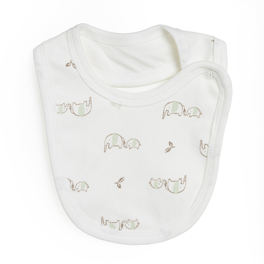 Erkek Bebek Yenidoğan 5'li Askı Hastane Çıkışı %100 Pamuk Çıtçıtlı Bisiklet Yaka Uzun Kol Mint
