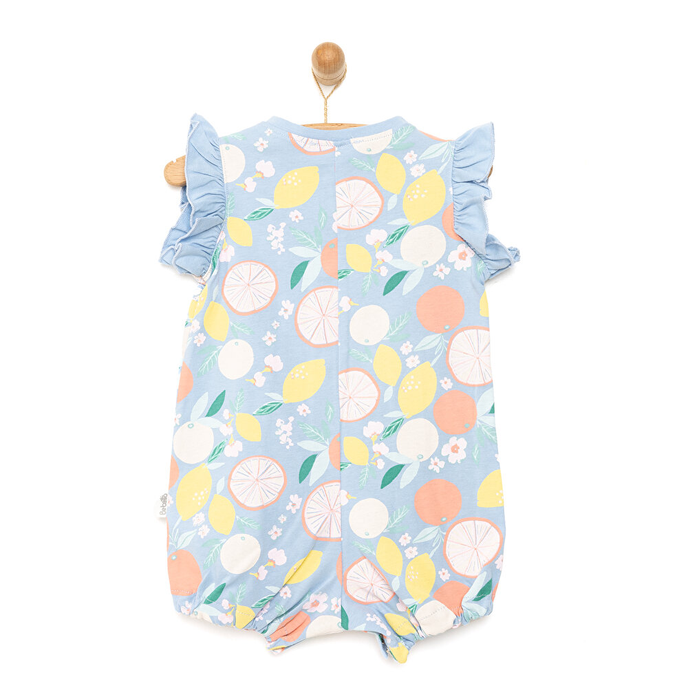 Yenidoğan Aloha Fırfırlı Kısa Tulum Kız Bebek