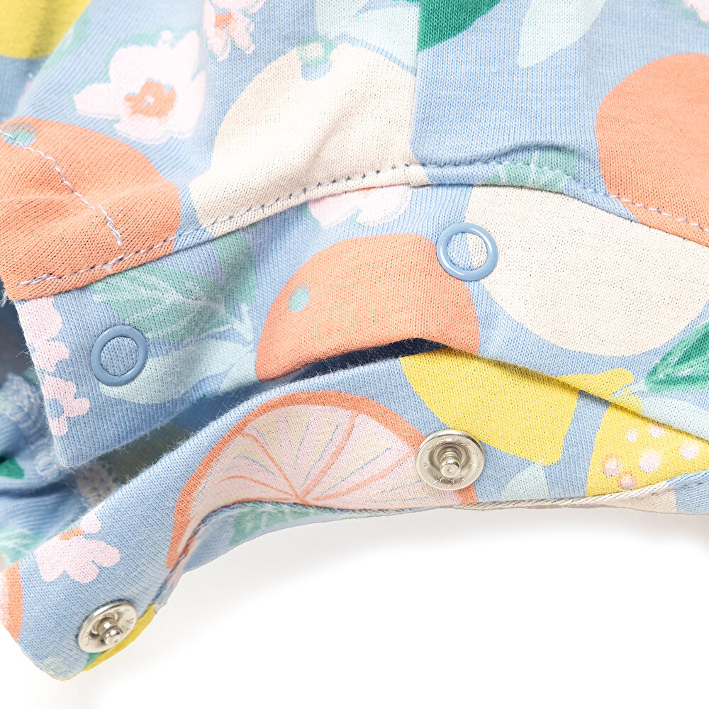 Yenidoğan Aloha Fırfırlı Kısa Tulum Kız Bebek