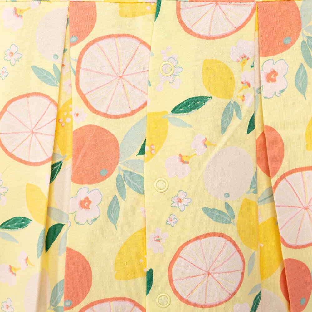 Yenidoğan Aloha Fırfırlı Kısa Tulum Kız Bebek