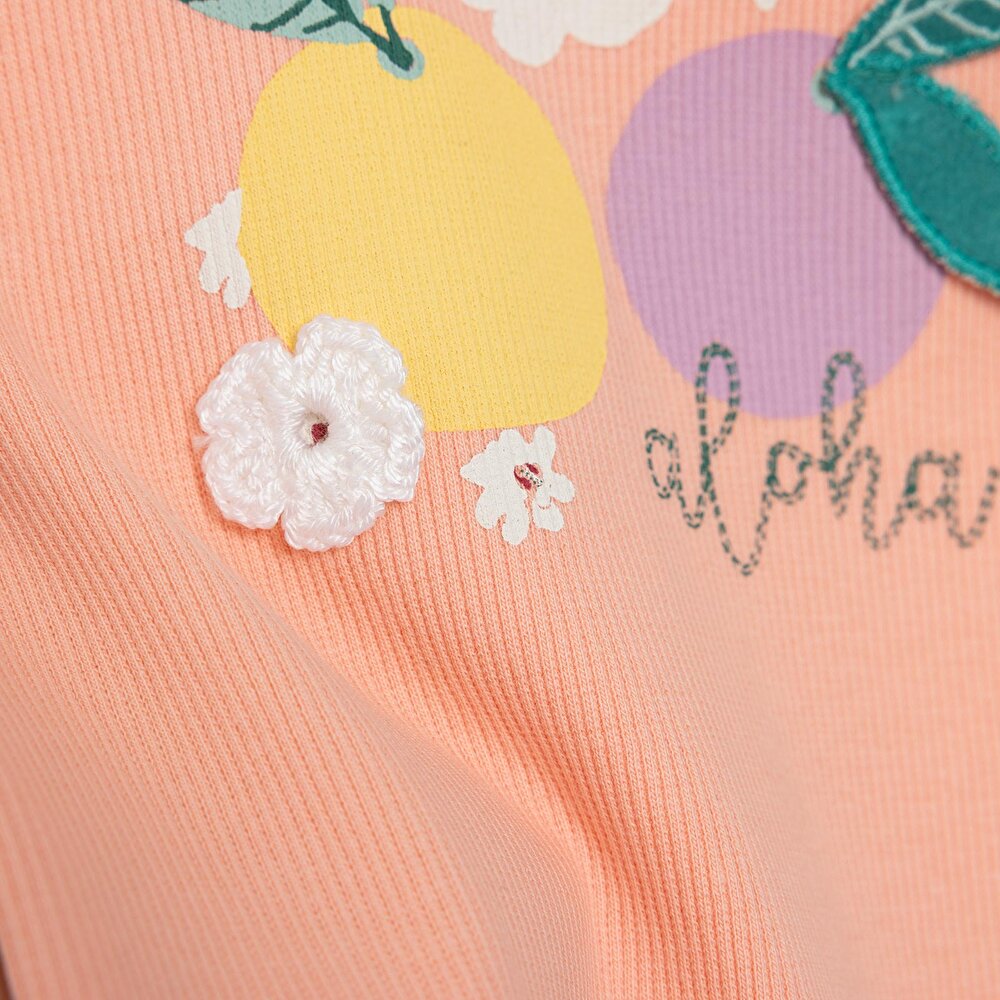 Yenidoğan Aloha Tshirt-Şort 2li Takım Kız Bebek