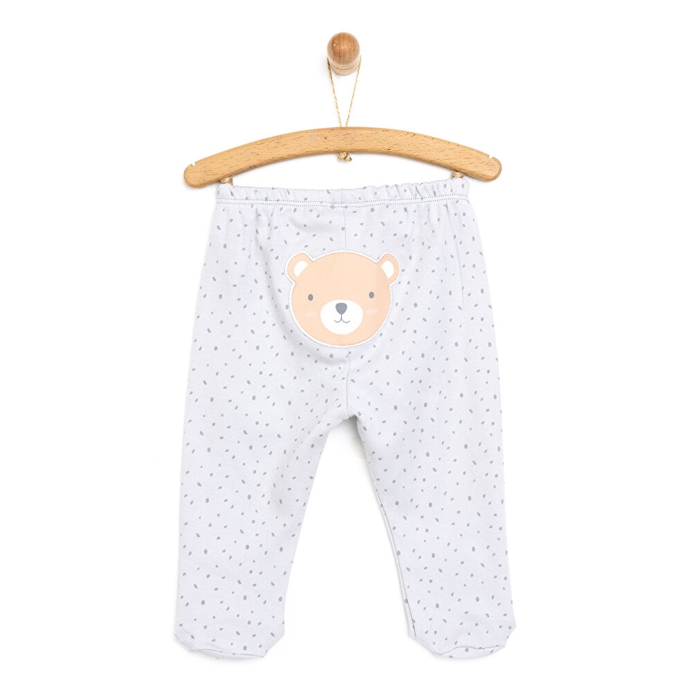 Erkek Bebek Yenidoğan Patikli Alt İnterlok Açık Mavi