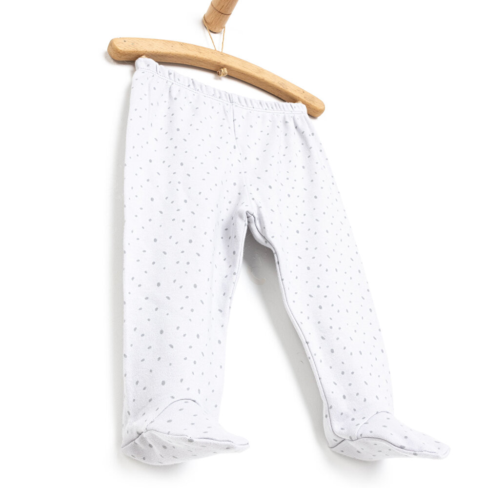 Erkek Bebek Yenidoğan Patikli Alt İnterlok Açık Mavi