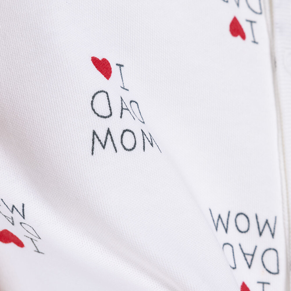 Unisex Yenidoğan Tulum Body Şapka 3'lü Set %100 Pamuk Çıtçıtlı Yaka Uzun Kol Ekru