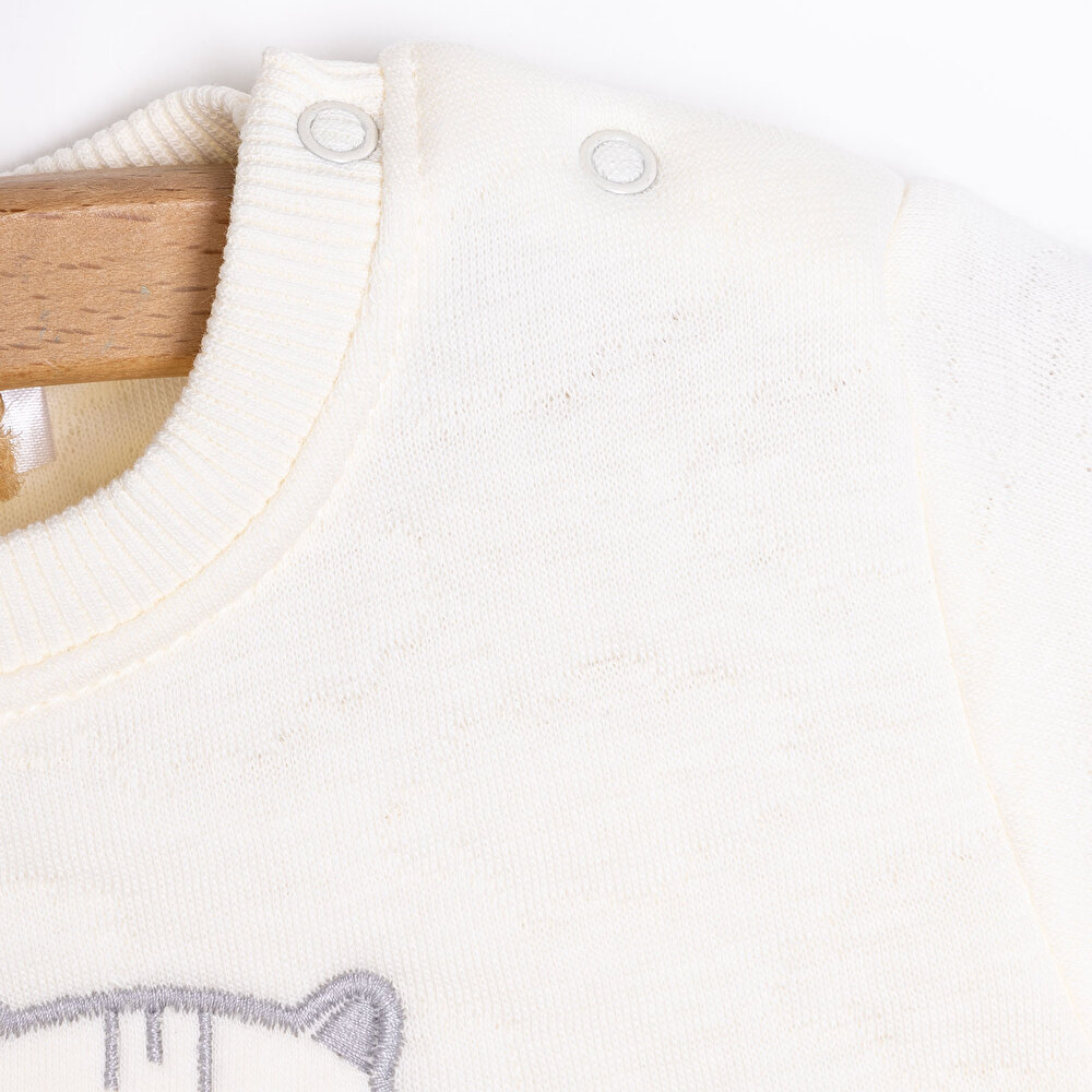 Yenidoğan Clouds Kız Sweatshirt-Patiksiz Alt