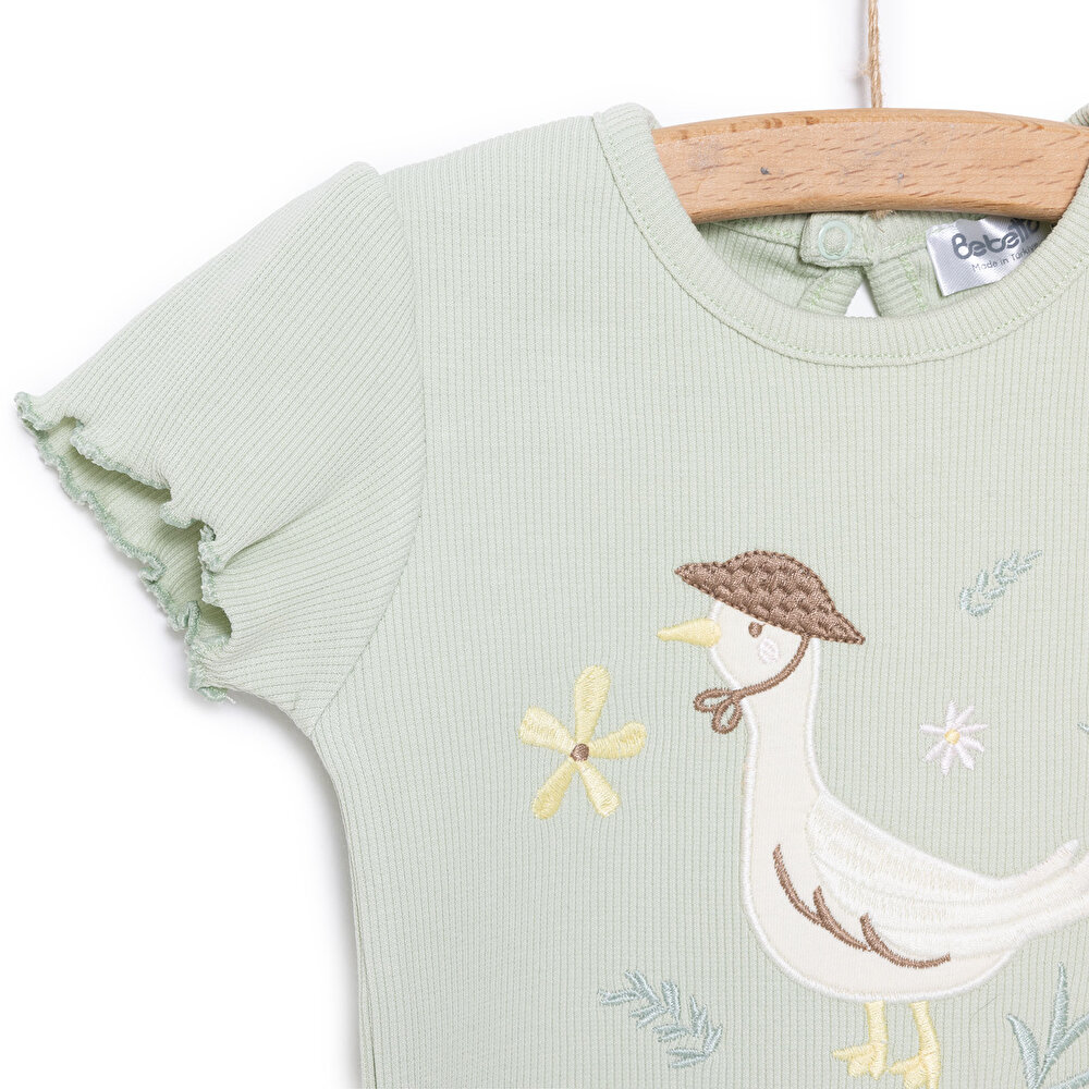 Yenidoğan Cute Duck Tshirt-Şort Kız Bebek