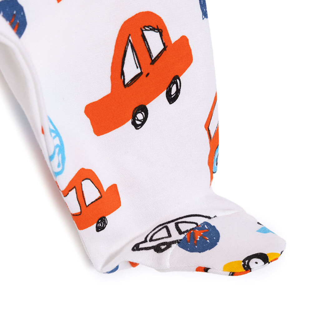 Yenidoğan Erkek Bebek Taşıtlar Zıbın-Şapka-Patikli Alt 3lü Set Erkek Bebek