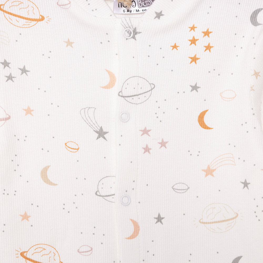 Yenidoğan Erkek Çoraplı Tulum Erkek Bebek