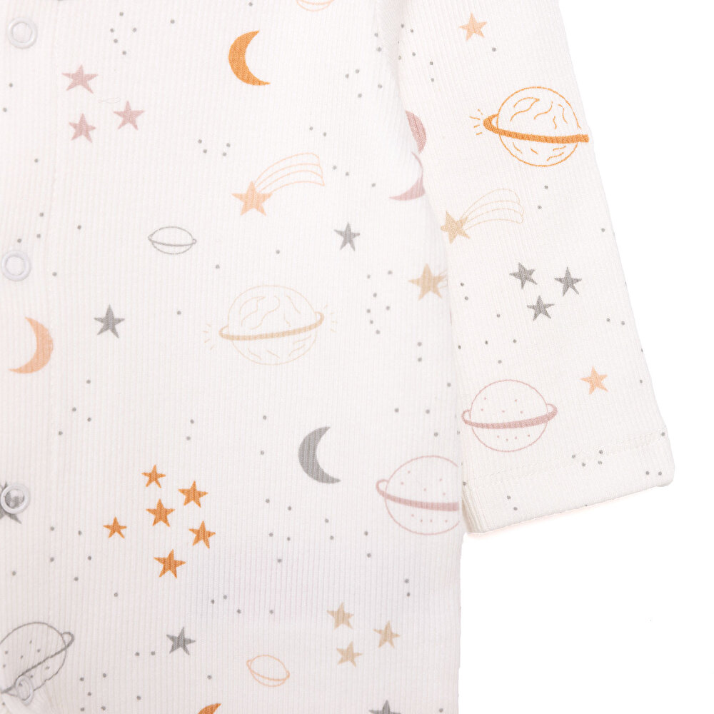 Yenidoğan Erkek Çoraplı Tulum Erkek Bebek