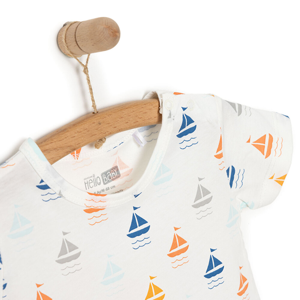 Yenidoğan Erkek Kısa Tulum Erkek Bebek