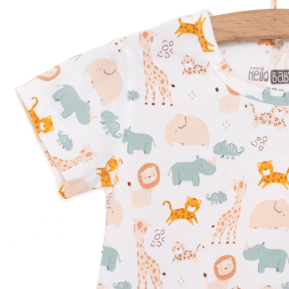 Yenidoğan Erkek Kısa Tulum Erkek Bebek