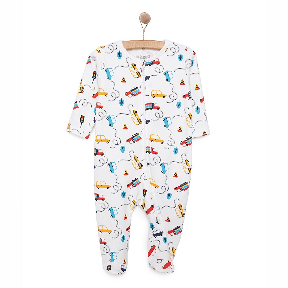 Yenidoğan Erkek  Patikli Tulum Erkek Bebek