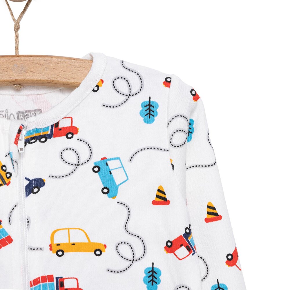 Yenidoğan Erkek  Patikli Tulum Erkek Bebek