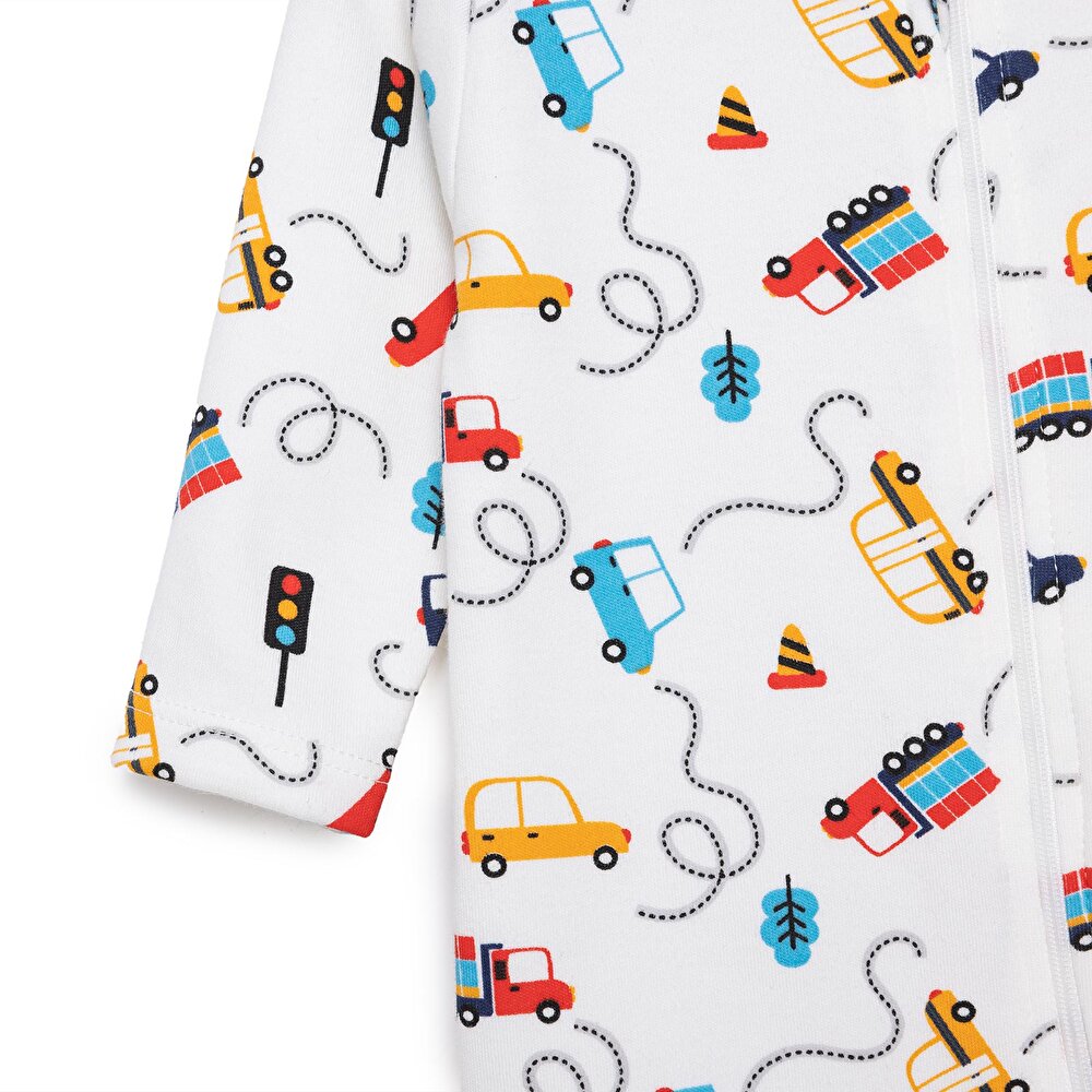 Yenidoğan Erkek  Patikli Tulum Erkek Bebek