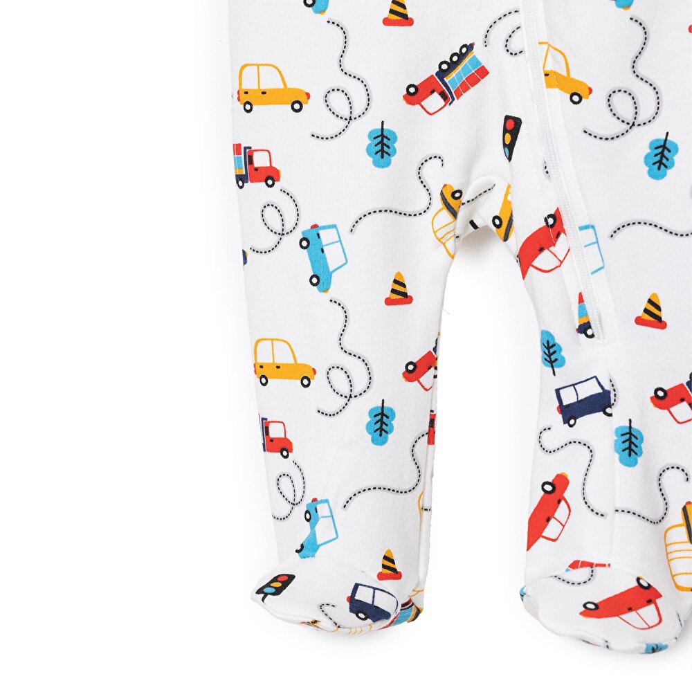 Yenidoğan Erkek  Patikli Tulum Erkek Bebek