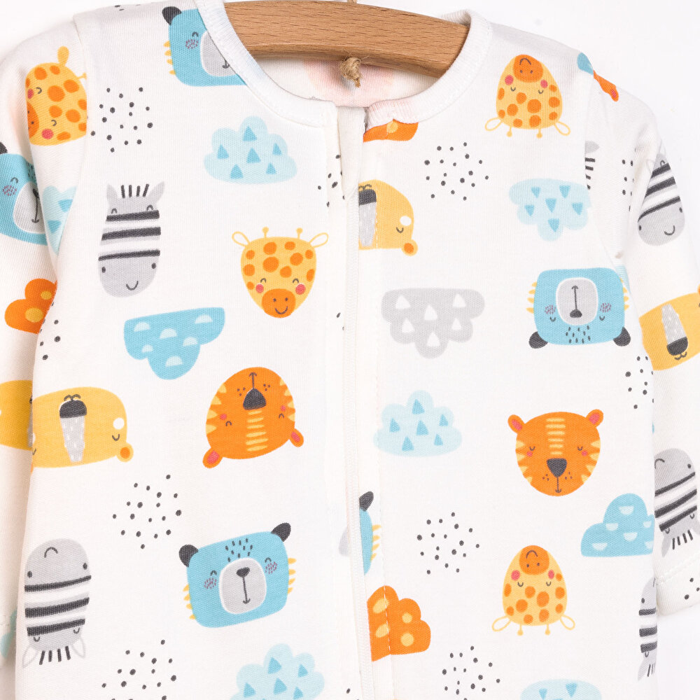 Yenidoğan Erkek Patikli Tulum Erkek Bebek