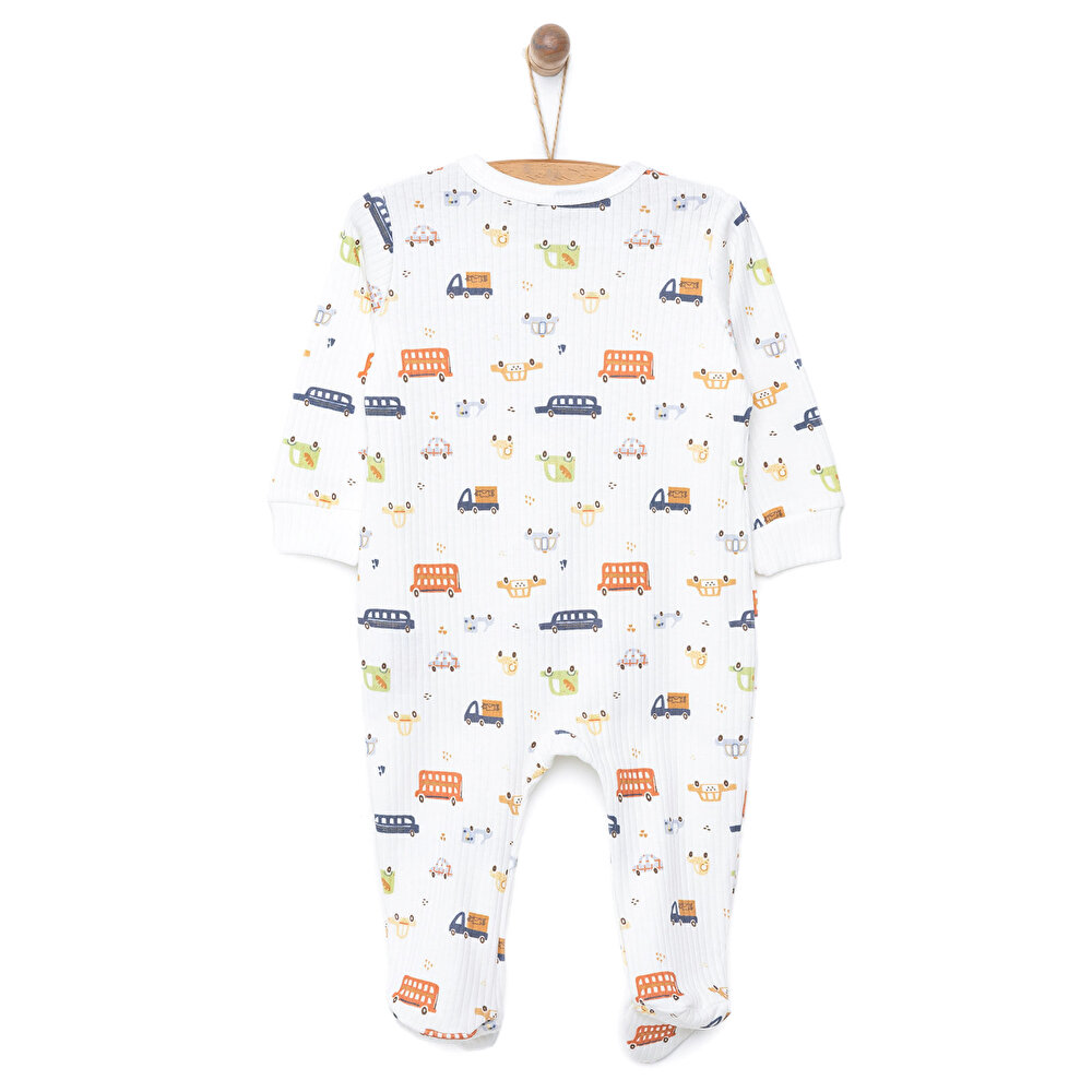 Yenidoğan Erkek Patikli Tulum Erkek Bebek