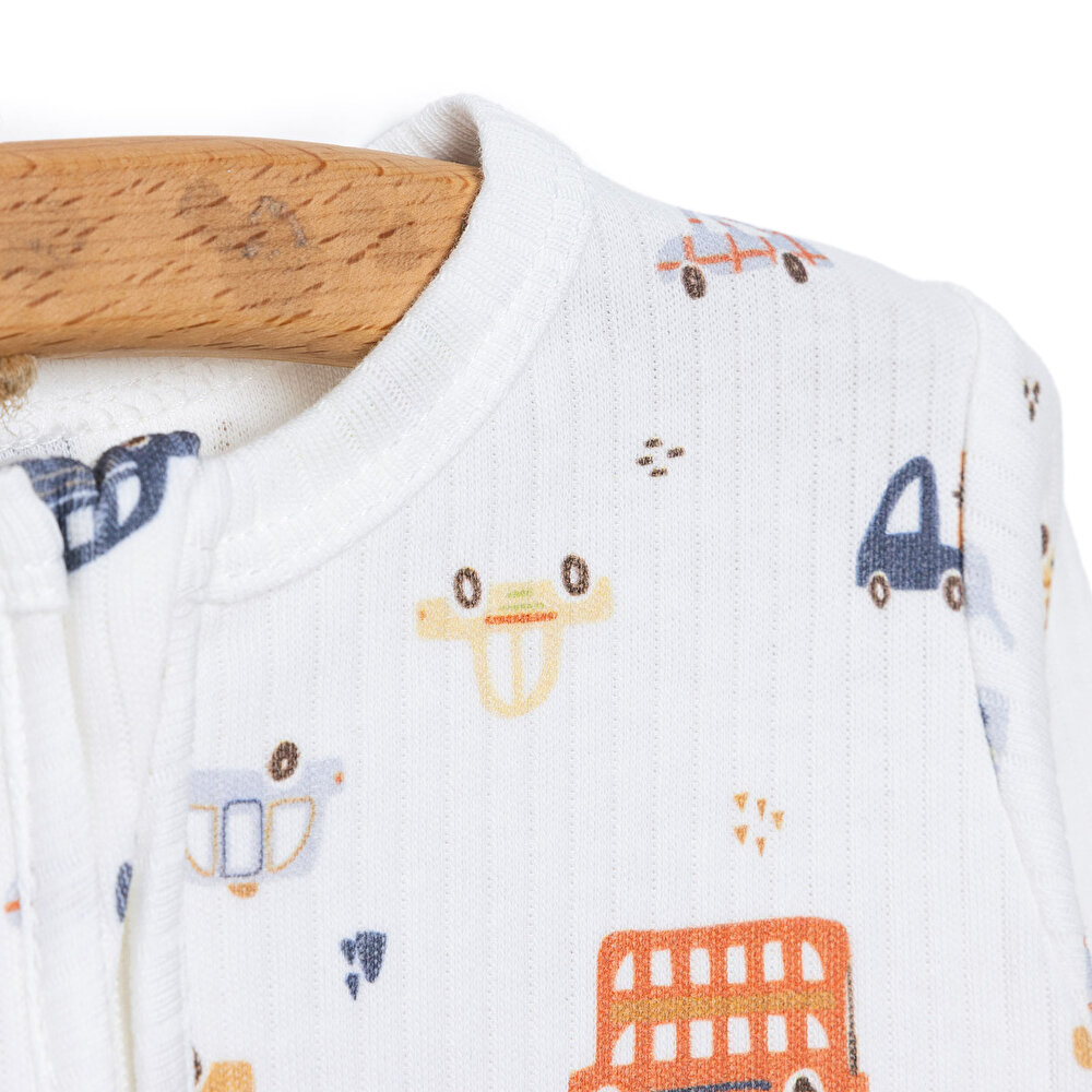 Yenidoğan Erkek Patikli Tulum Erkek Bebek