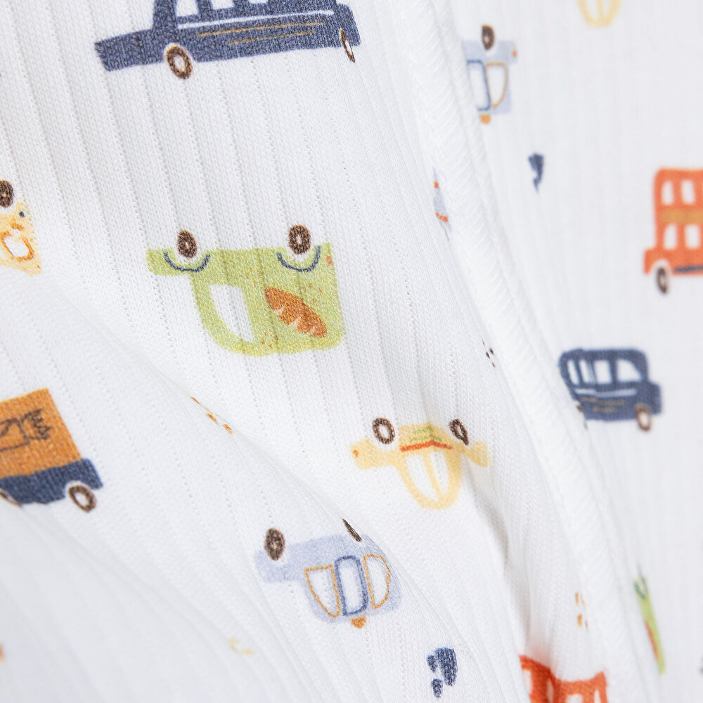 Yenidoğan Erkek Patikli Tulum Erkek Bebek