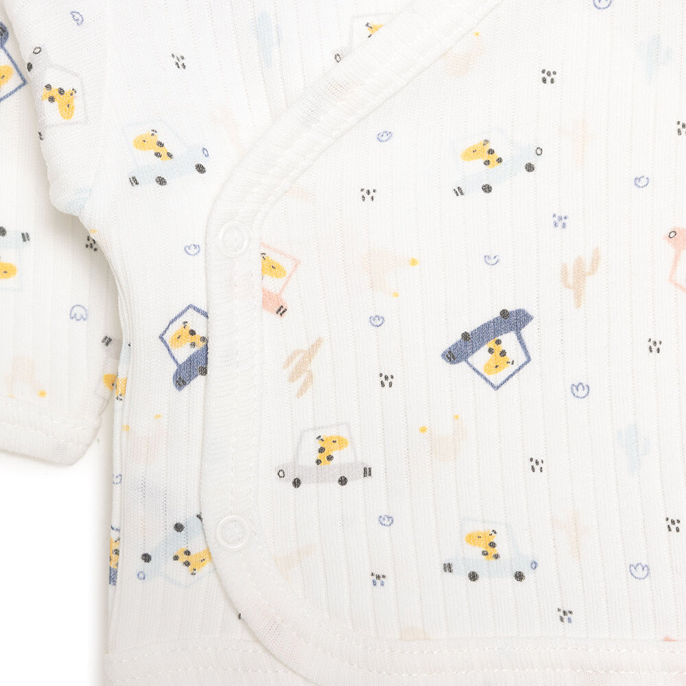 Yenidoğan Erkek Zürafa Desenli Prematüre Set Erkek Bebek