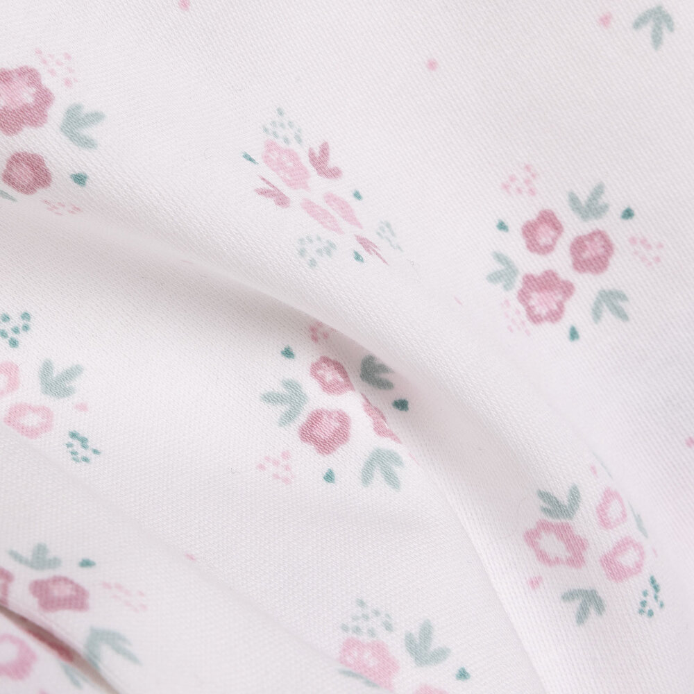 Yenidoğan Flowers Zıbın-Şapka-Patikli Alt 3lü Set Kız Bebek