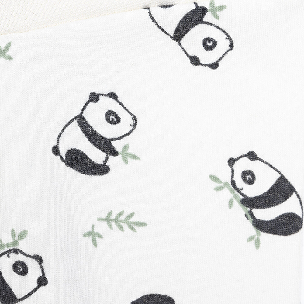 Yenidoğan Geniş Bel Zürafa Desenli 2li Patikli Alt Erkek Bebek