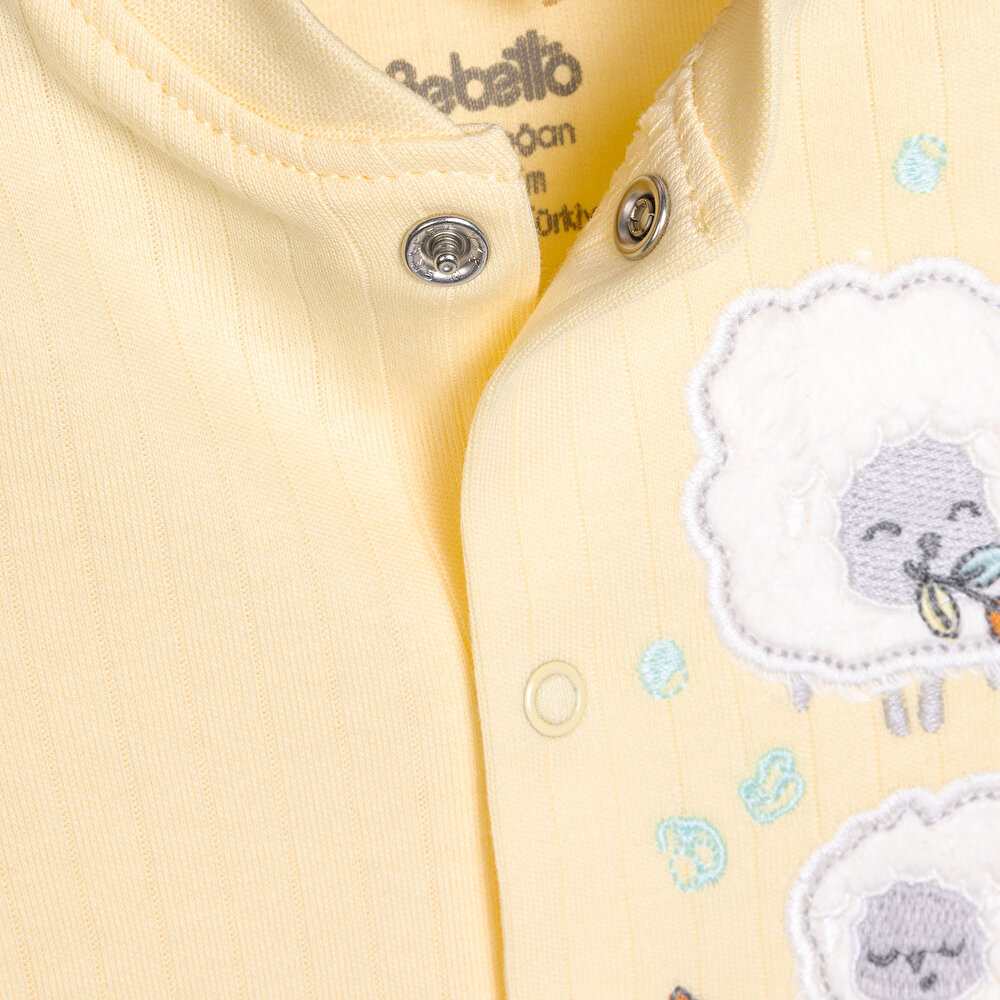 Yenidoğan Happy Sheep Unisex Patikli Tulum