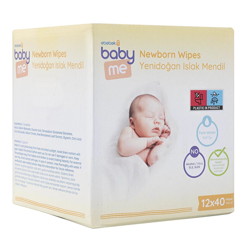 Yenidoğan Islak Mendil 12x40 Adet