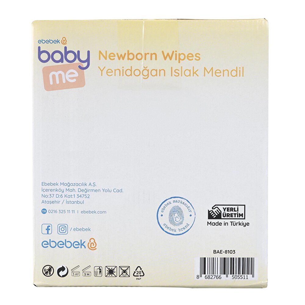 Yenidoğan Islak Mendil 12x40 Adet