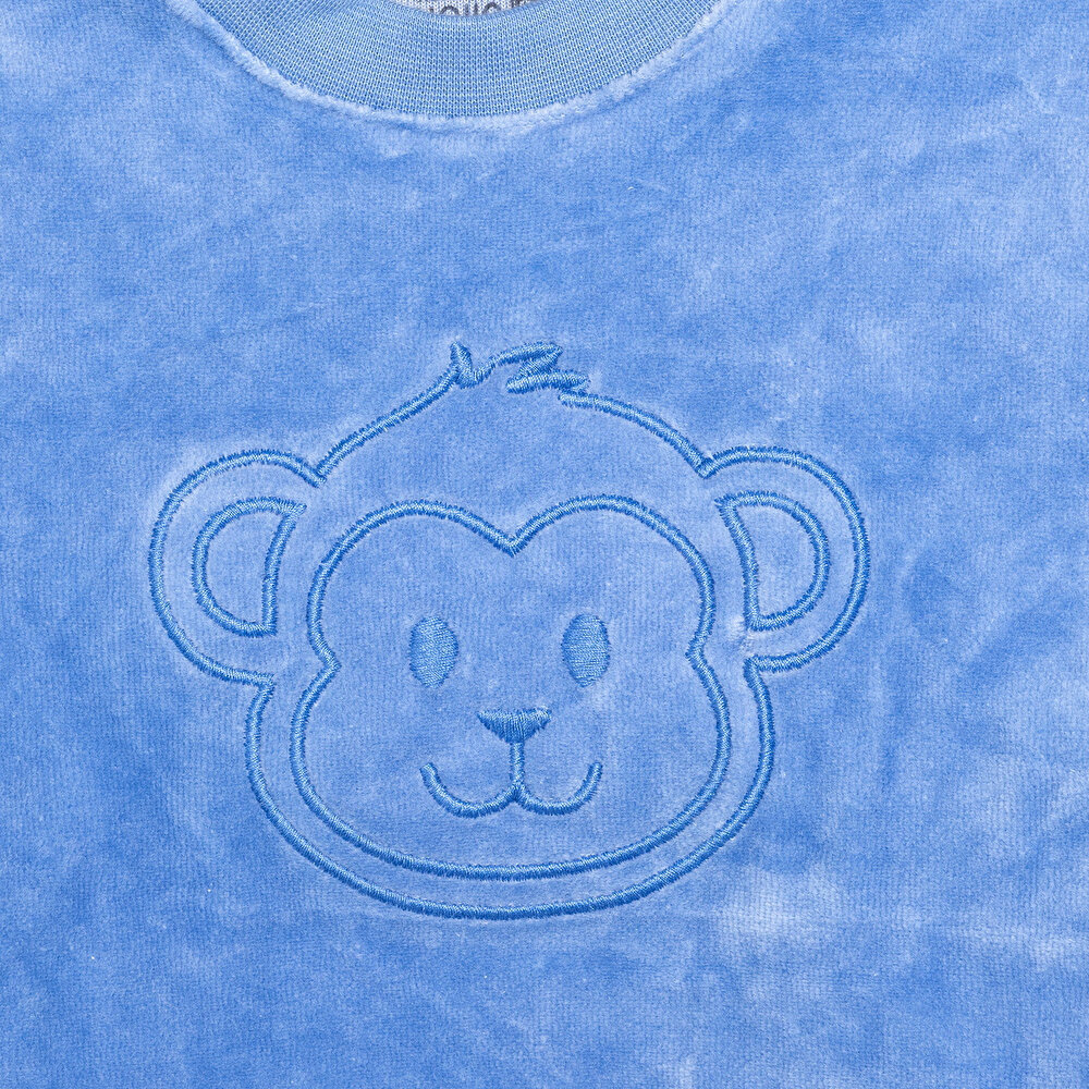 Yenidoğan Kadife Tshirt-Patikli Alt Erkek Bebek