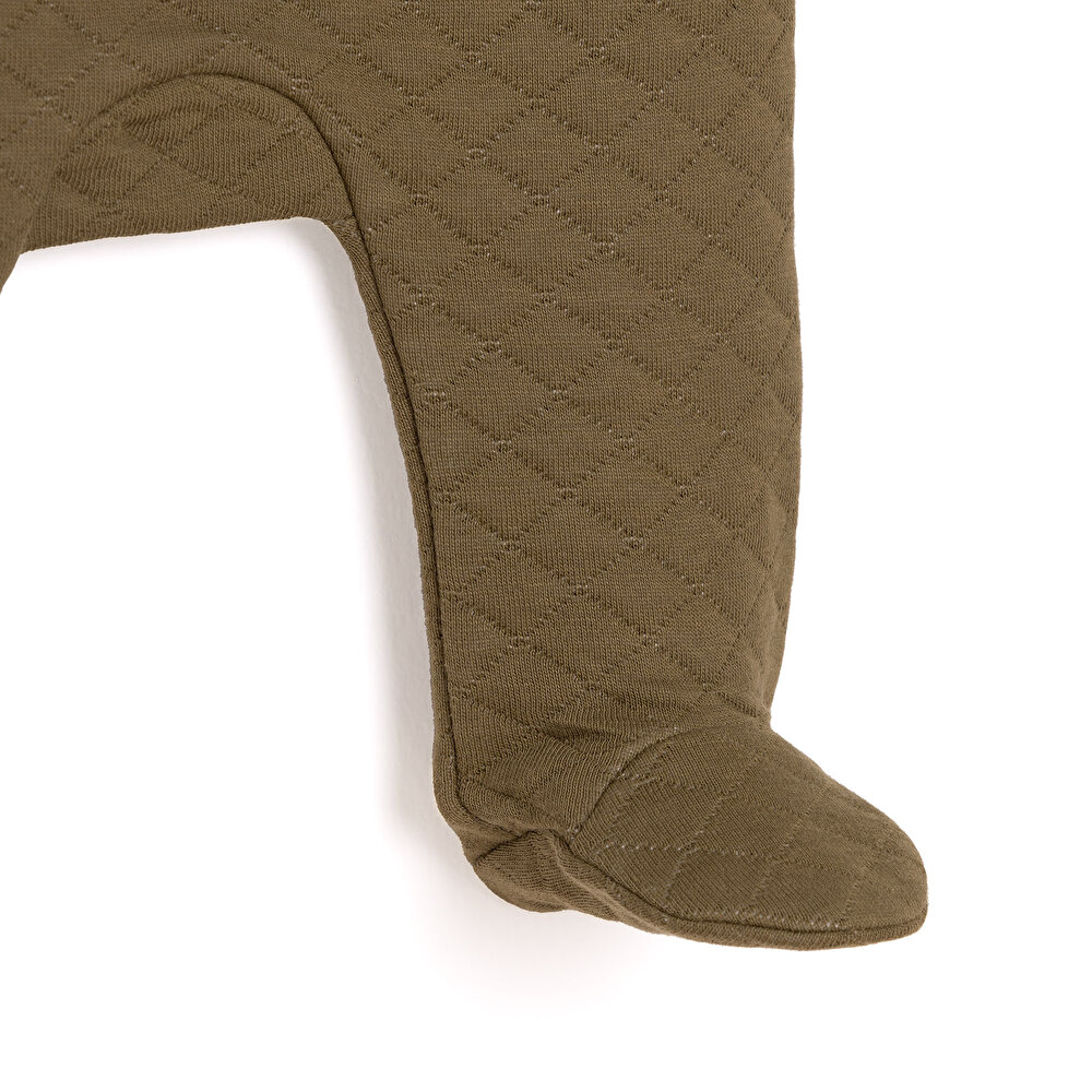 Yenidoğan Kapitone Sweatshirt-Patikli Alt 2li Takım Unisex