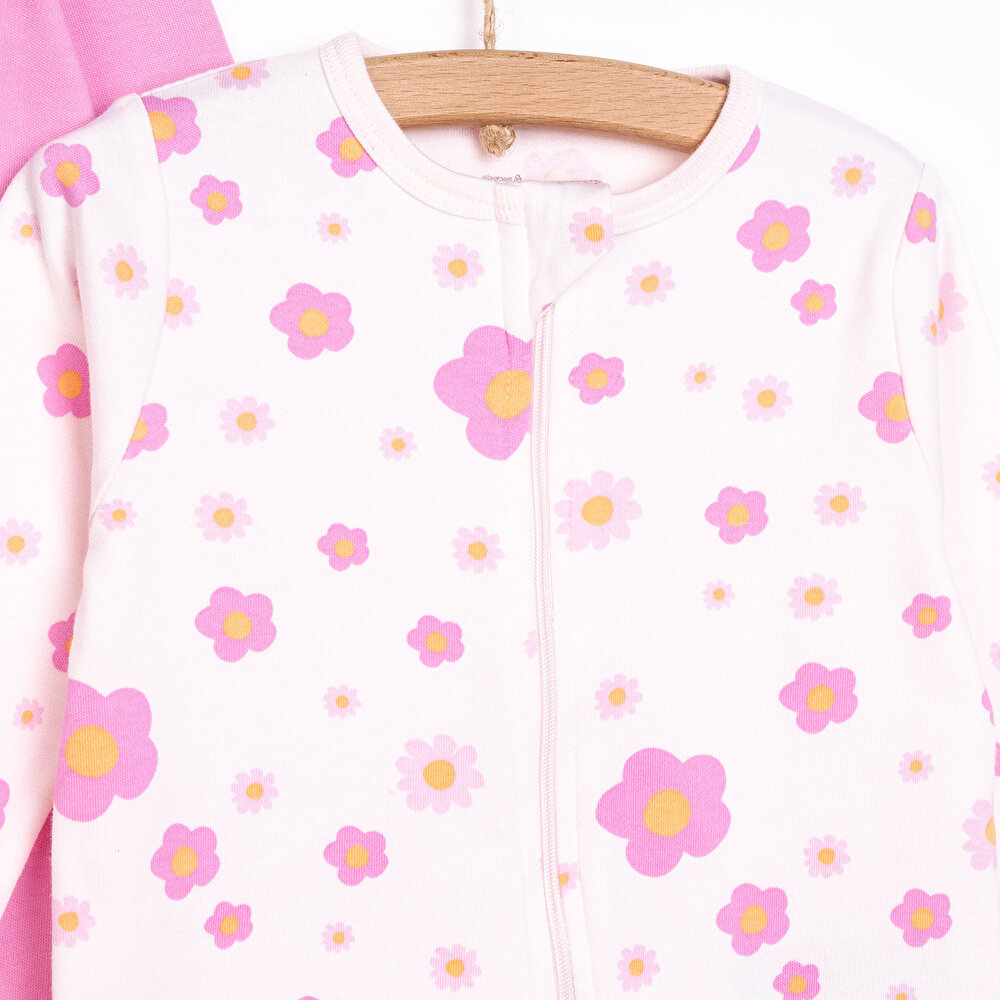 Yenidoğan Kız 2li Patikli Tulum Kız Bebek