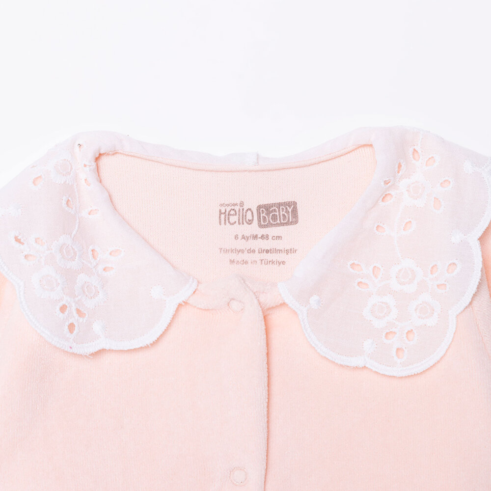 Yenidoğan Kadife Patikli Tulum