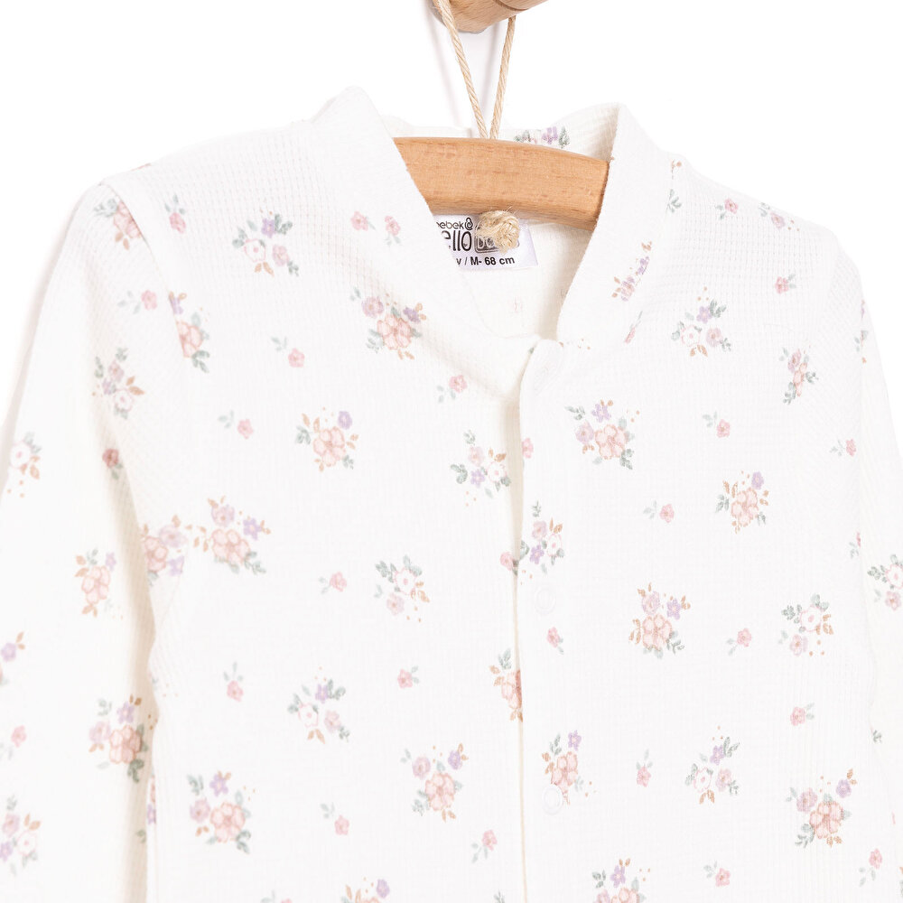 Yenidoğan Kız Çoraplı Tulum Kız Bebek