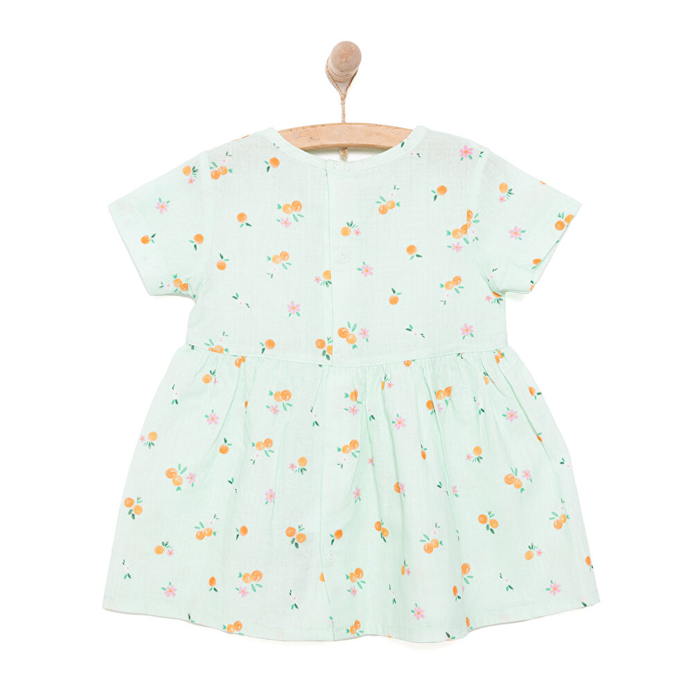 Yenidoğan Kız Dokuma Elbise Kız Bebek