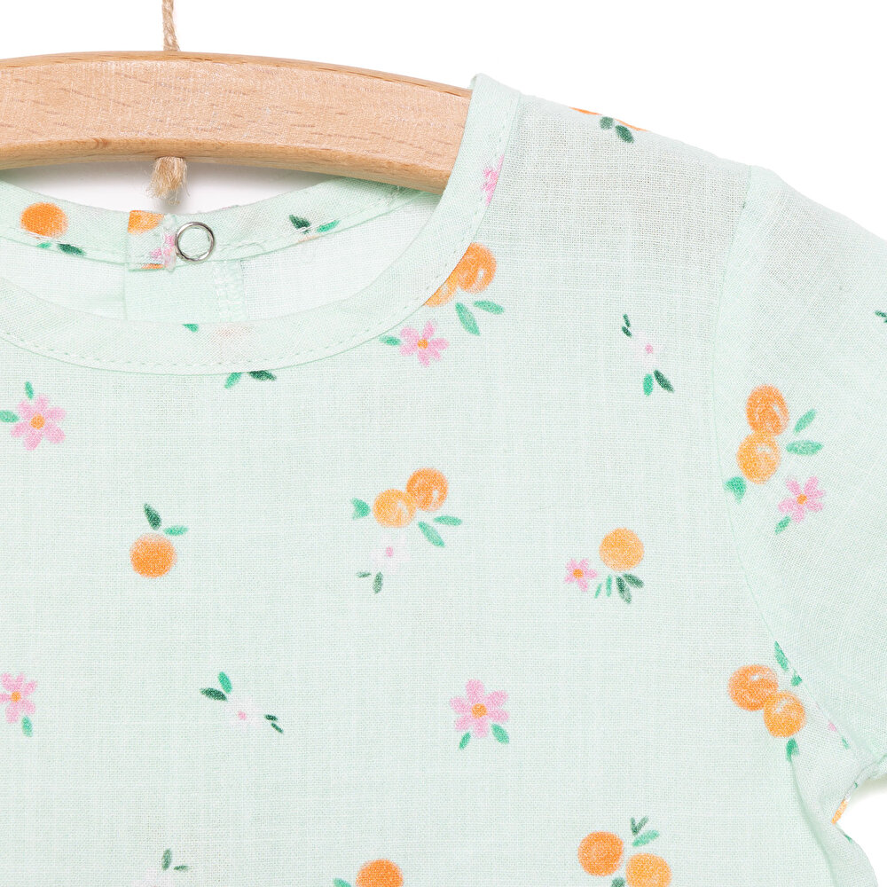 Yenidoğan Kız Dokuma Elbise Kız Bebek